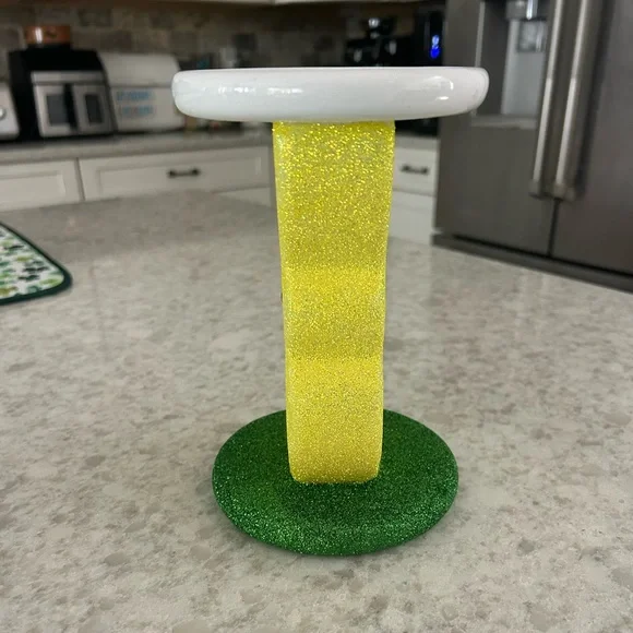 “New” Bath & Body Works Peeps Glittery Marshmallow Bunny 3 wick Candle Holder - Picture 3 of 11